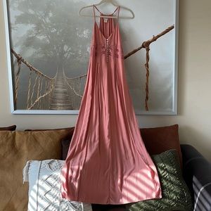 Daytrip Peach Maxi Dress ⓜ 🧡🧡🧡